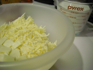 PJB MacNCheese, prep cheese/milk
